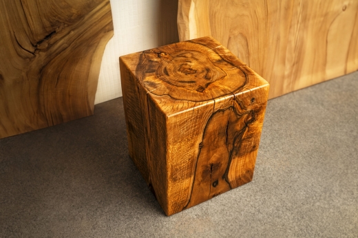 Walnut cube